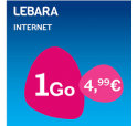 LEBARA Internet 4.99€