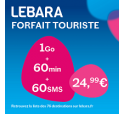 LEBARA Forfait Tourist 24.99€