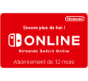 Nintendo Switch Abonnement 12 mois digital 19,99€