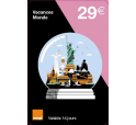 Mobicarte Vacances Monde 29€