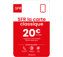 SFR La Carte CLASSIQUE 20€