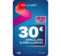SFR La Carte ILLIMITE 30€