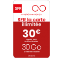 SFR La Carte ILLIMITE 30€
