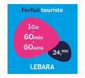 LEBARA Forfait Touriste 24.99€