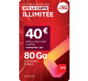 SFR La Carte 40€ compatible 5G + 80Go 