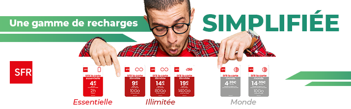 Carte Sim prépayée SFR - Cartes SIM SFR